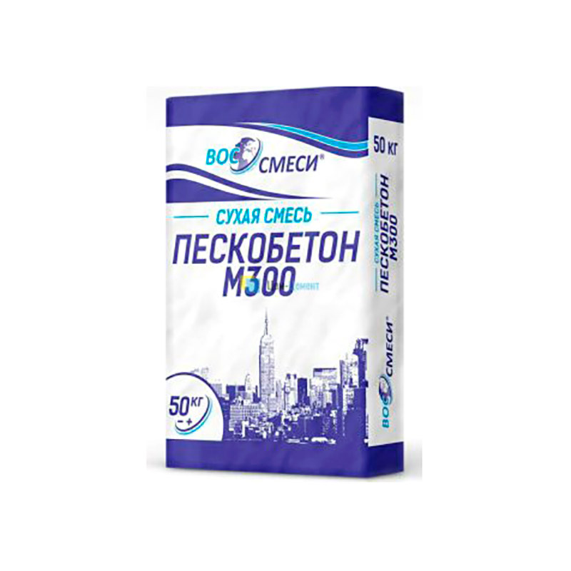 Сухая смесь М300 пескобетон ВОС СМЕСИ
