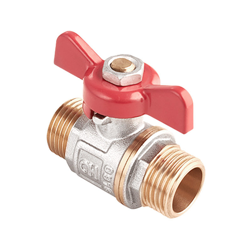 Кран шаровый 1/2" AquaHit (нар.нар., бабочка, полнопроходной)