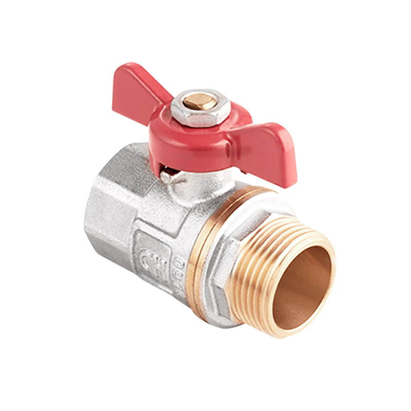 Кран шаровый 1/2" AquaHit (вн.нар., бабочка, полнопроходной)