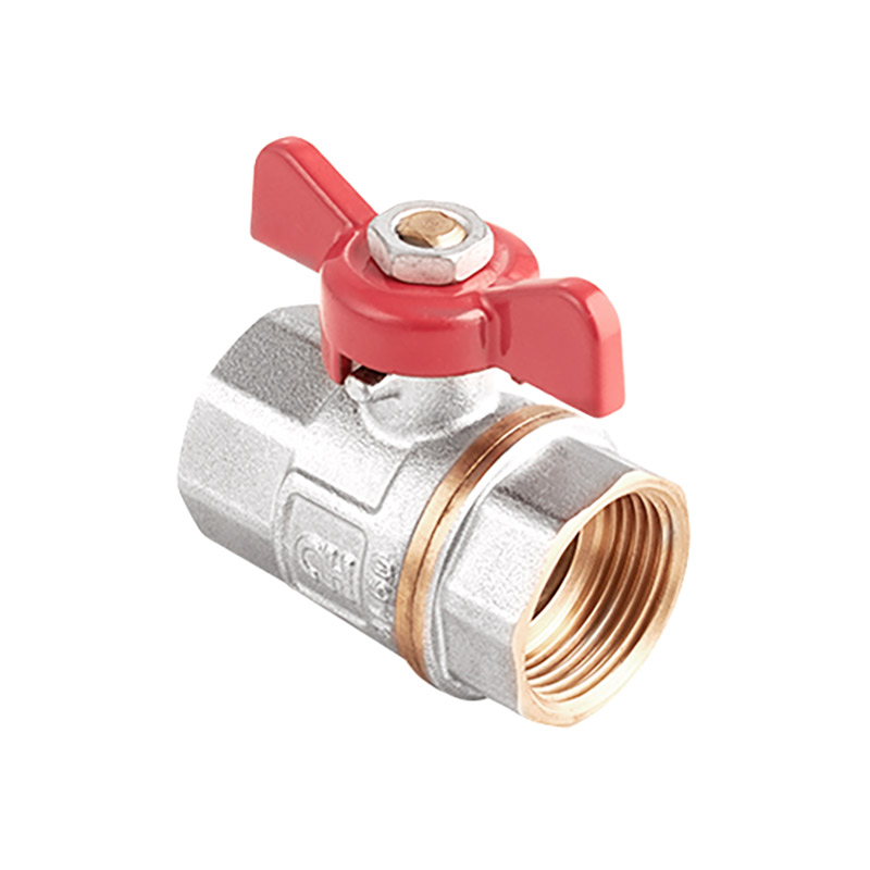Кран шаровый 1/2" AquaHit (вн.вн., бабочка, полнопроходной)