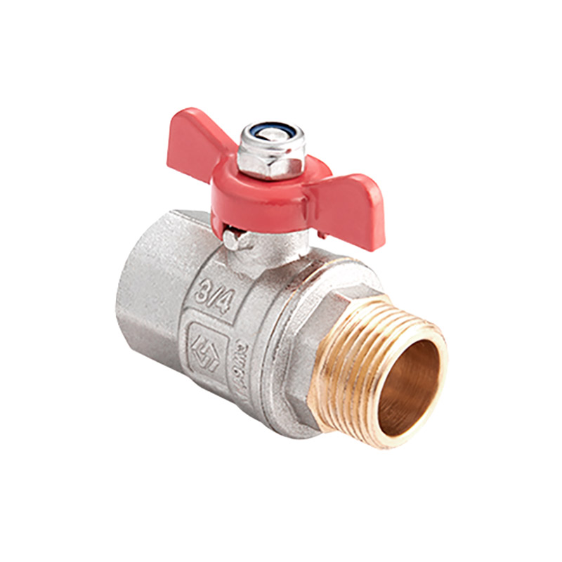 Кран шаровый 1/2" MVI (вн.нар., бабочка, полнопроходной)
