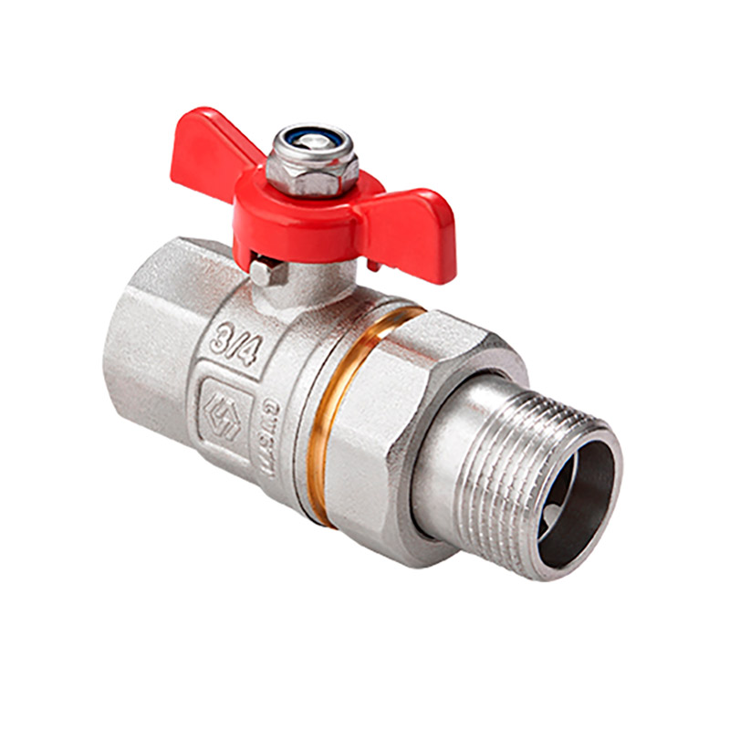 Кран шаровый Американка 1/2" MVI (вн.нар., бабочка, полнопроходной)