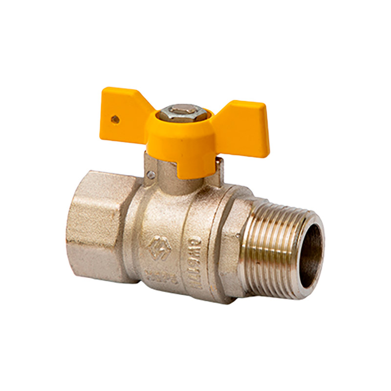 Кран шаровый газовый 1/2" MVI (вн.нар., бабочка, полнопроходной)