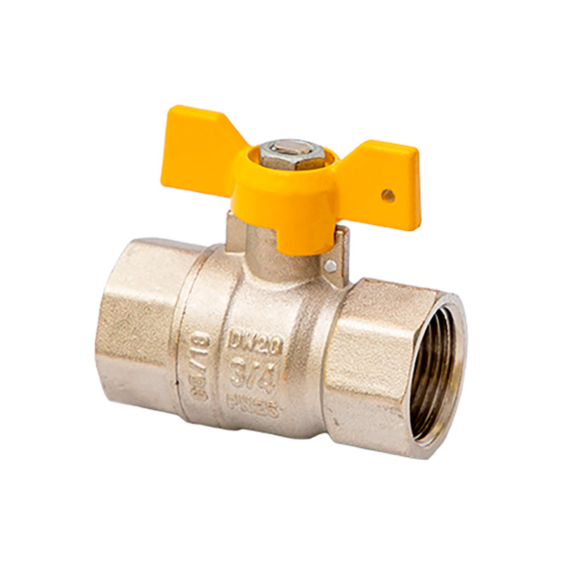 Кран шаровый газовый 1/2" MVI (вн.вн., бабочка, полнопроходной)