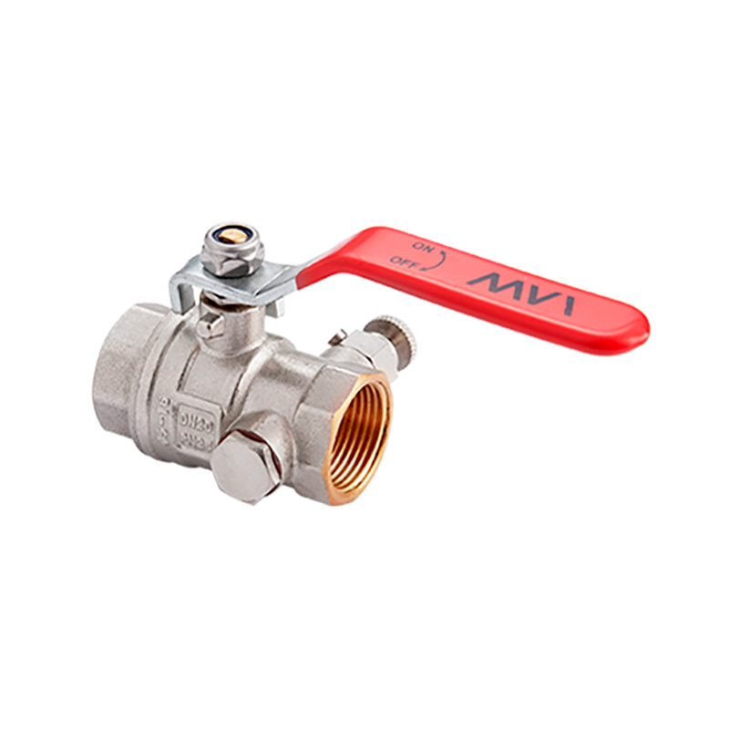 Кран шаровый с дренажем и воздухоотводчиком 1.1/4" MVI (вн.вн., рычаг)