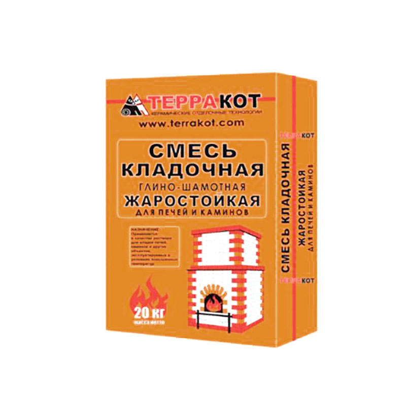 Смесь кладочная жаростойкая Терракот 20кг