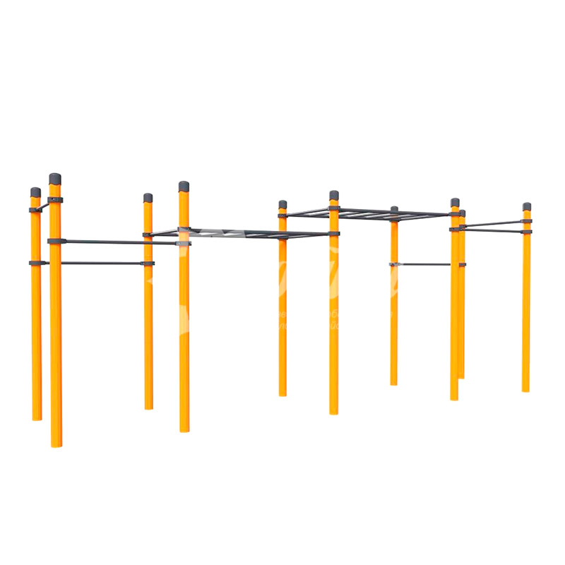 Воркаут «Комплекс рукоход классический двухуровневый и 6 турников Зевс»