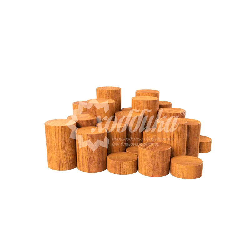 Пирамида из бревен HARDWOOD «Камызяк»