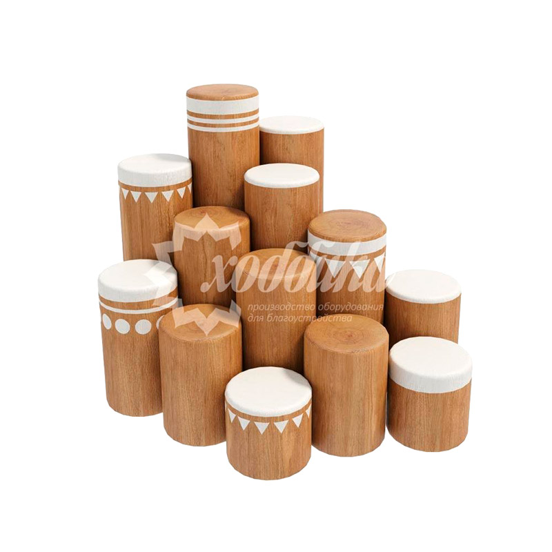 Пирамида из бревен HARDWOOD «Джуба»