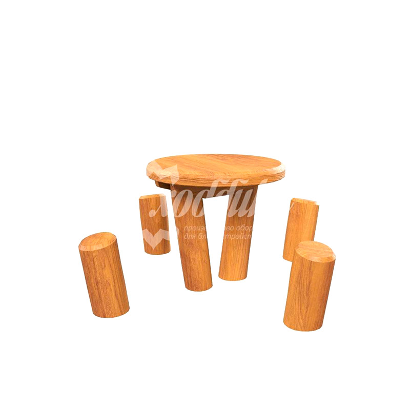 Стол с пеньками HARDWOOD «Лесной»