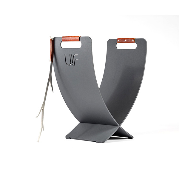 Дровница для камина UP!FLAME FIREWOOD HOLDER FS grey
