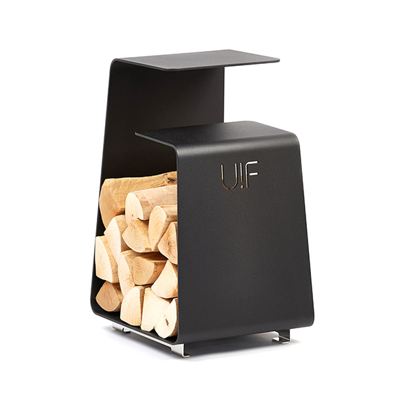 Дровница-столик UP!FLAMEFIREWOOD HOLDER FG black
