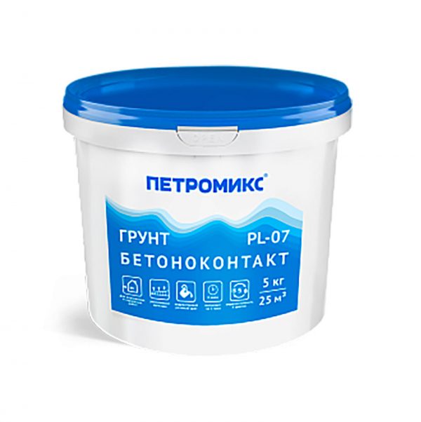 Грунт бетоноконтакт 5 кг PL-07 Петромикс