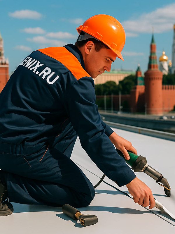 Монтаж-мембраннной-кровли