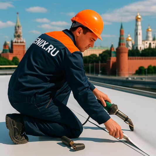 Монтаж-мембраннной-кровли