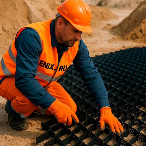 Объекмая-георешетка-в-песок