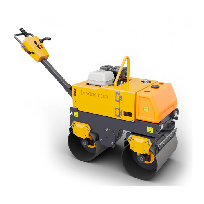 Виброкаток ручной двухвальцовый Vektor VRDR-800D