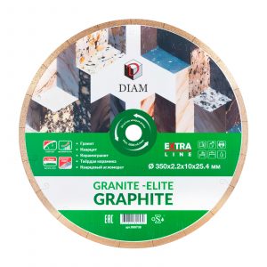 Алмазный диск DIAM GRANITE-ELITE GRAPHITE 350 мм EXTRA LINE 000738