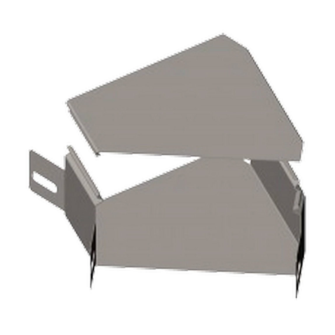 Полуотвод 45⁰ с крышкой RGFq45/RGFqh45