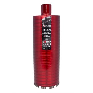 Алмазное сегментное сверло DIAM EXTRA LINE 122мм TITAN HIT (сухое сверление) 313028