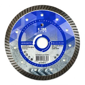 Алмазный отрезной круг DIAM TURBO ЖЕЛЕЗОБЕТОН 150 мм EXTRA LINE 000610