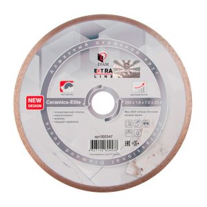 Алмазный отрезной круг DIAM CERAMICS-ELITE 200 мм EXTRA LINE 000547