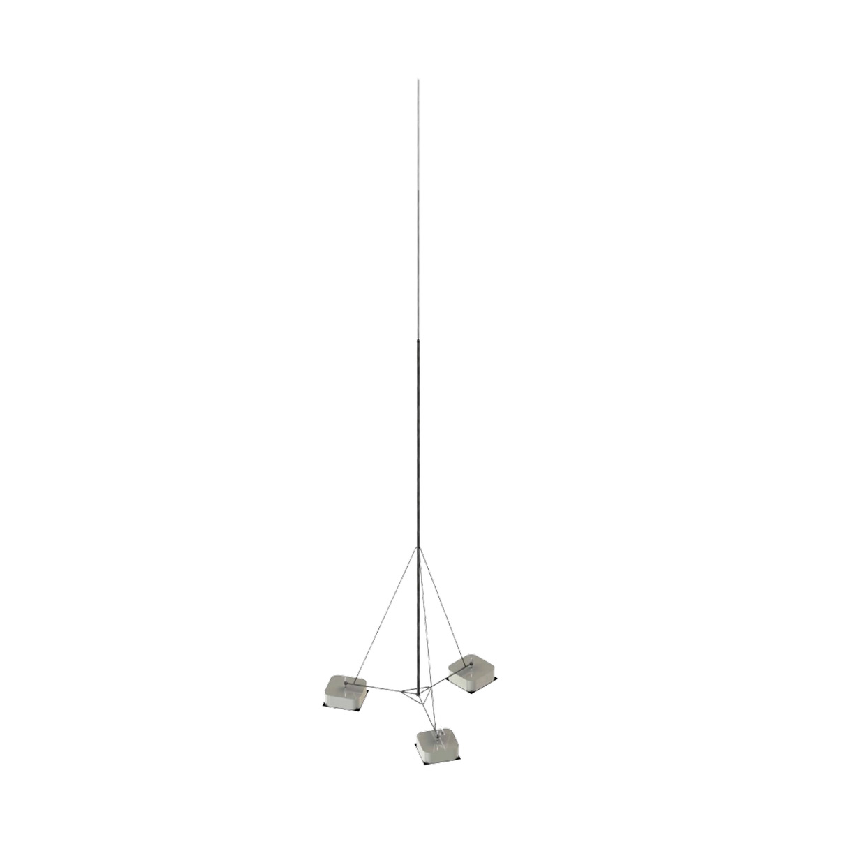 Вольностоящие мачты на треноге 5-9 метра (неразборное основание) (артикул № 2731, 2732, 2733, 2734, 2735)