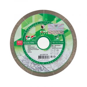 Алмазный отрезной круг DIAM GRANITE-ELITE 125 мм EXTRA LINE 000154