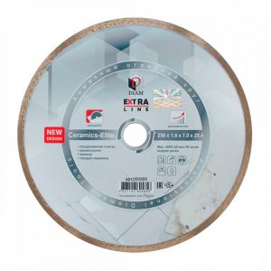 Алмазный отрезной круг DIAM CERAMICS-ELITE 250 мм EXTRA LINE 000595