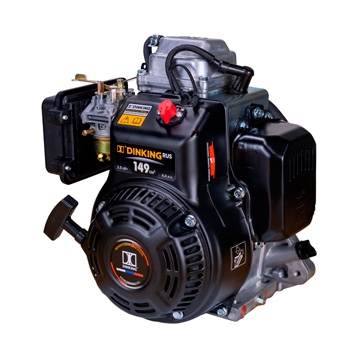4.4 л.с. бензиновый двигатель Dinking DK165F/P, вал тип S, ручной стартер