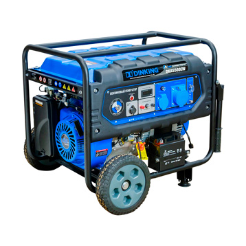 Бензиновый генератор Dinking DKA5500EW 5.5 кВт, электростартер, 15 л.с., на колесах